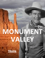 The making of motion pictures in Monument Valley began with John Wayne's ''Stagecoach'' in 1939.